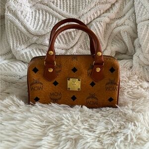 Authentic MCM mini Boston bag
